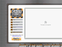Tablet Screenshot of castironsports.com